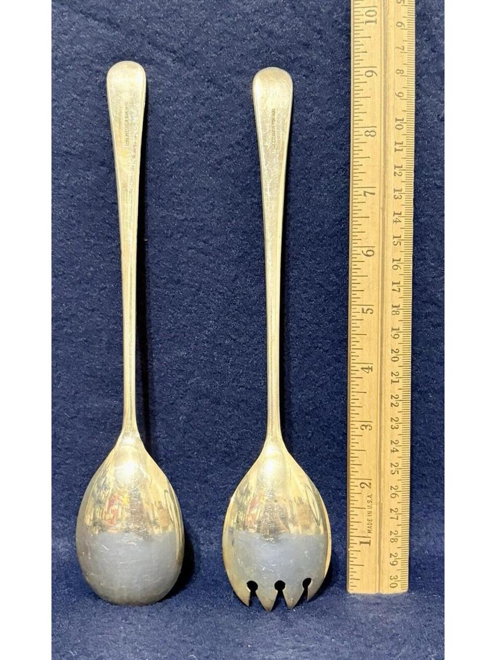 Silver Plated 10" Salad Serving Set